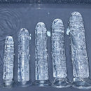 6.1in 6.7in 7.48in 8.26in 9.05in Soft Realistic Jelly Transparent Dildo