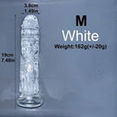 6.1in 6.7in 7.48in 8.26in 9.05in Soft Realistic Jelly Transparent Dildo