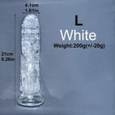 6.1in 6.7in 7.48in 8.26in 9.05in Soft Realistic Jelly Transparent Dildo