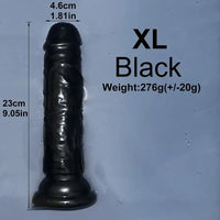 6.1in 6.7in 7.48in 8.26in 9.05in Soft Realistic Jelly Transparent Dildo