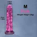 6.1in 6.7in 7.48in 8.26in 9.05in Soft Realistic Jelly Transparent Dildo