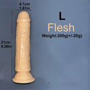 6.1in 6.7in 7.48in 8.26in 9.05in Soft Realistic Jelly Transparent Dildo