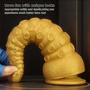 6.1in 6.88in 8.26in 8.66in Gold Silicone Multi-size Octopus Thick Dildo