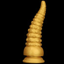 6.1in 6.88in 8.26in 8.66in Gold Silicone Multi-size Octopus Thick Dildo