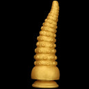 6.1in 6.88in 8.26in 8.66in Gold Silicone Multi-size Octopus Thick Dildo