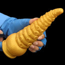 6.1in 6.88in 8.26in 8.66in Gold Silicone Multi-size Octopus Thick Dildo