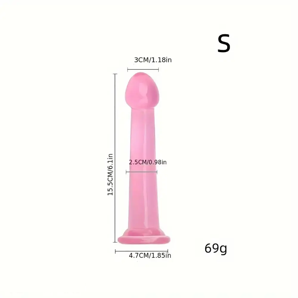 6.1in 6.89in 7.87in 8.66in Pink Anal Plug Dildo For Butt Vagina Expander