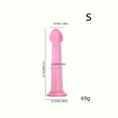 6.1in 6.89in 7.87in 8.66in Pink Anal Plug Dildo For Butt Vagina Expander