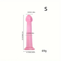 6.1in 6.89in 7.87in 8.66in Pink Anal Plug Dildo For Butt Vagina Expander