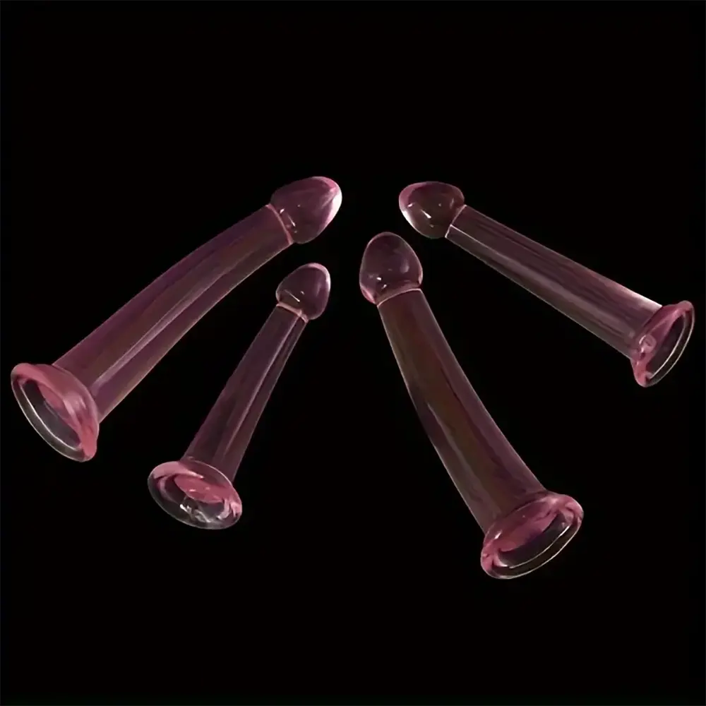 6.1in 6.89in 7.87in 8.66in Pink Anal Plug Dildo For Butt Vagina Expander