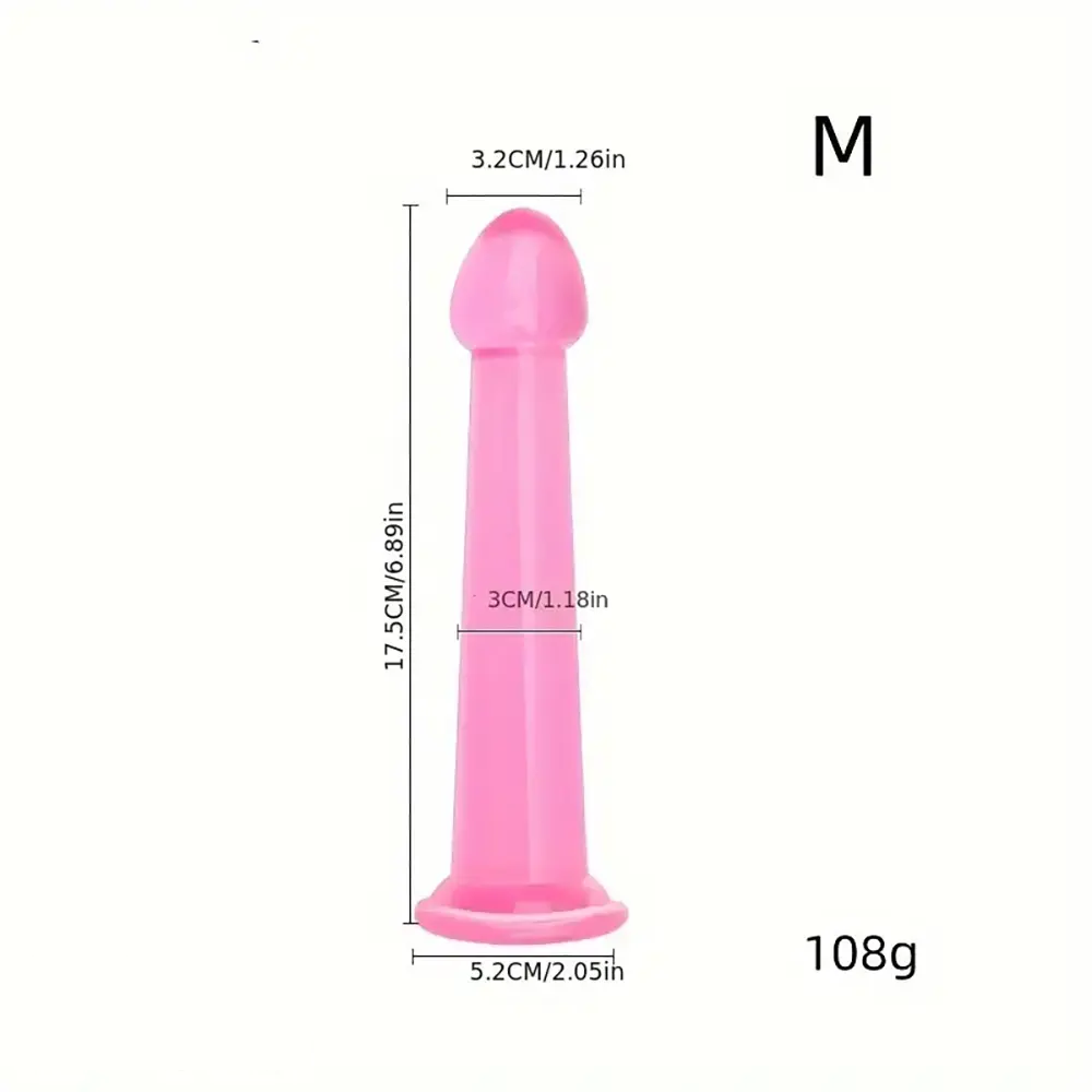 6.1in 6.89in 7.87in 8.66in Pink Anal Plug Dildo For Butt Vagina Expander
