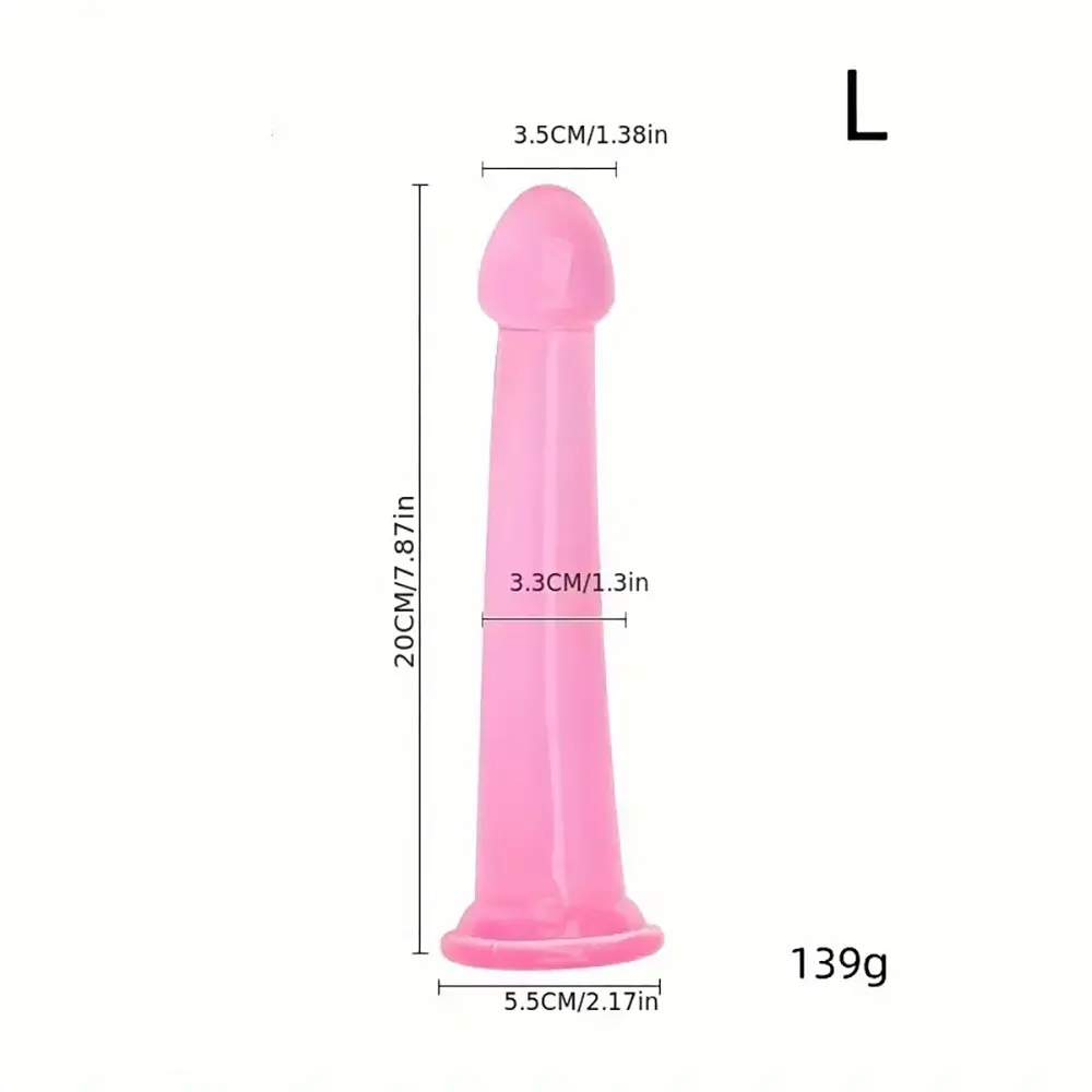 6.1in 6.89in 7.87in 8.66in Pink Anal Plug Dildo For Butt Vagina Expander