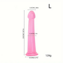 6.1in 6.89in 7.87in 8.66in Pink Anal Plug Dildo For Butt Vagina Expander