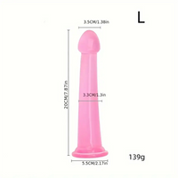 6.1in 6.89in 7.87in 8.66in Pink Anal Plug Dildo For Butt Vagina Expander