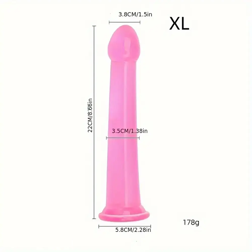 6.1in 6.89in 7.87in 8.66in Pink Anal Plug Dildo For Butt Vagina Expander