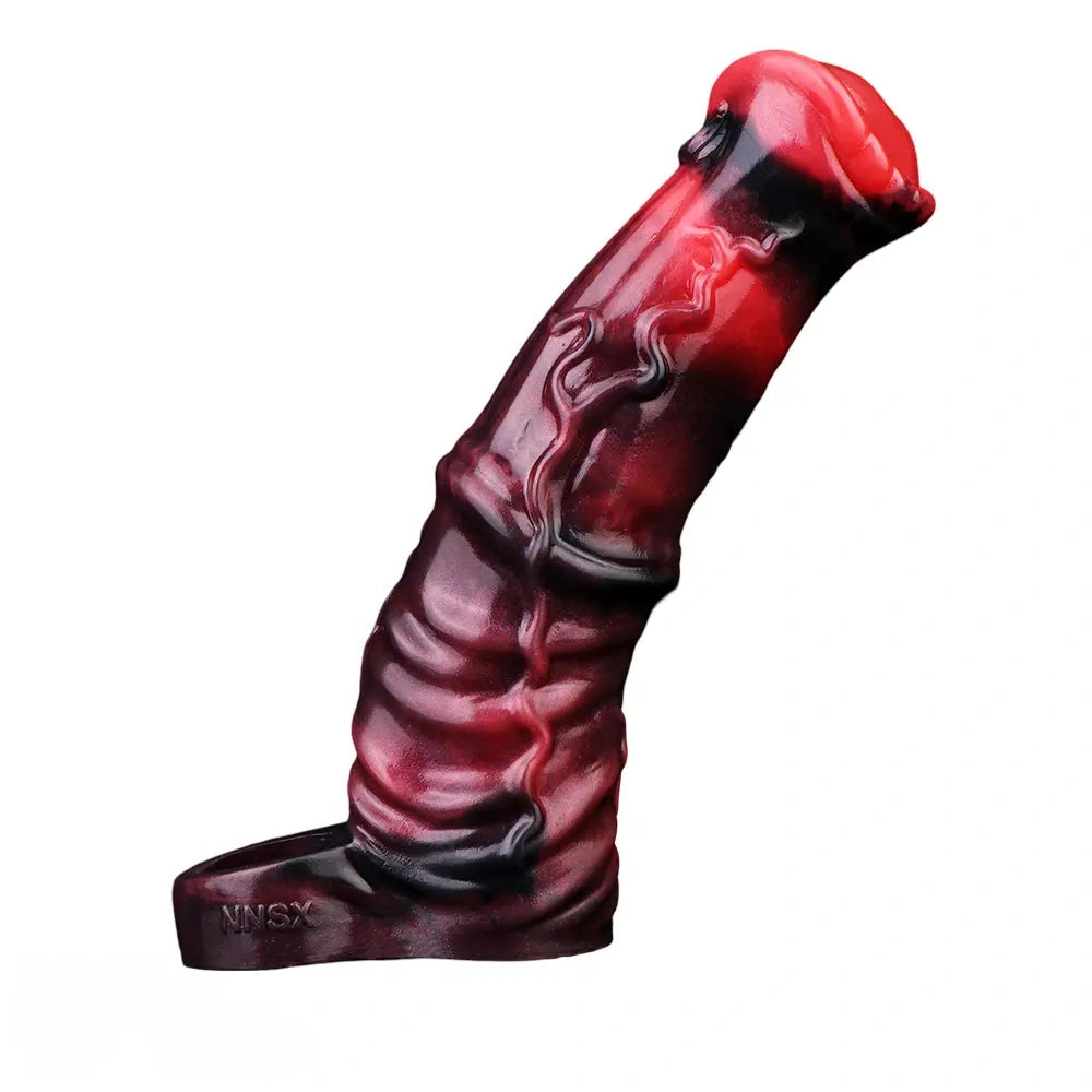 6.1in 6.89in 7.95in Horse Animal Penis Soft Dildo Sleeve Cock Extender