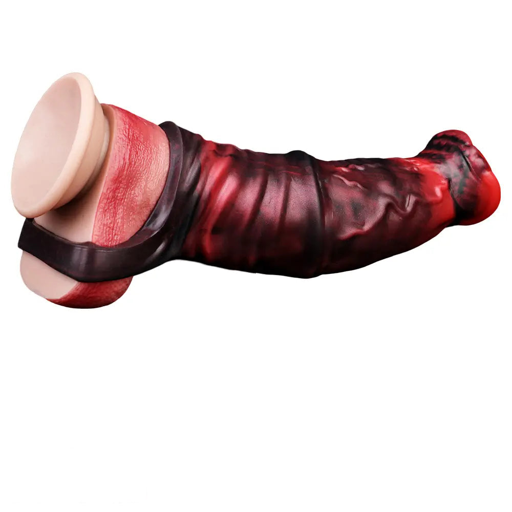 6.1in 6.89in 7.95in Horse Animal Penis Soft Dildo Sleeve Cock Extender