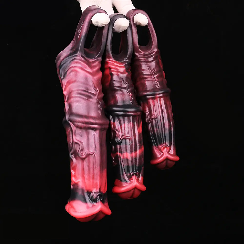 6.1in 6.89in 7.95in Horse Animal Penis Soft Dildo Sleeve Cock Extender