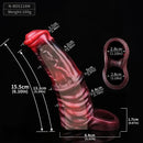 6.1in 6.89in 7.95in Horse Animal Penis Soft Dildo Sleeve Cock Extender