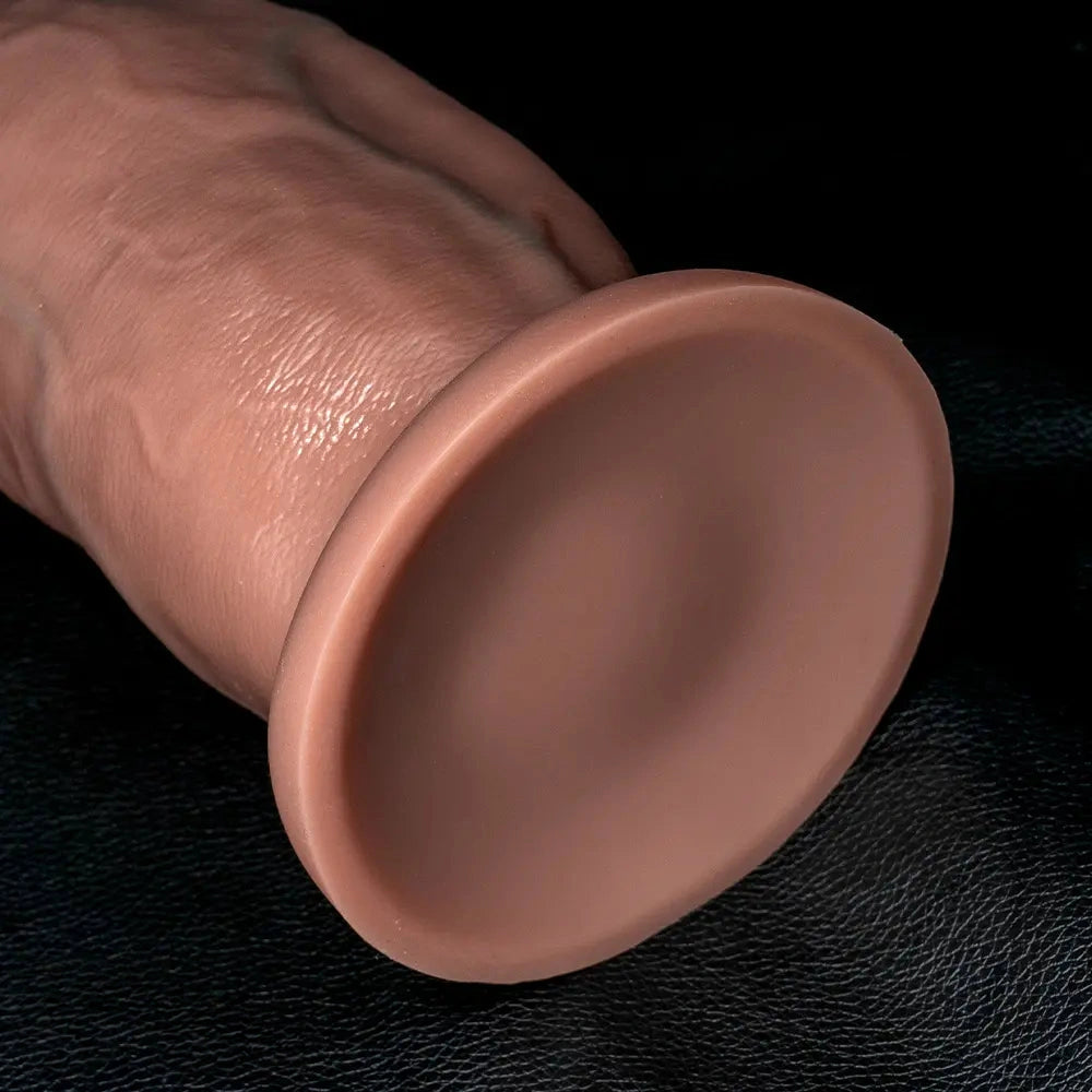 6.1in 7.08in 8.26in 9.05in 9.84in Realistic Thick Strap on Silicone Dildo Toy