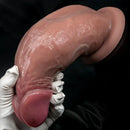 6.1in 7.08in 8.26in 9.05in 9.84in Realistic Thick Strap on Silicone Dildo Toy