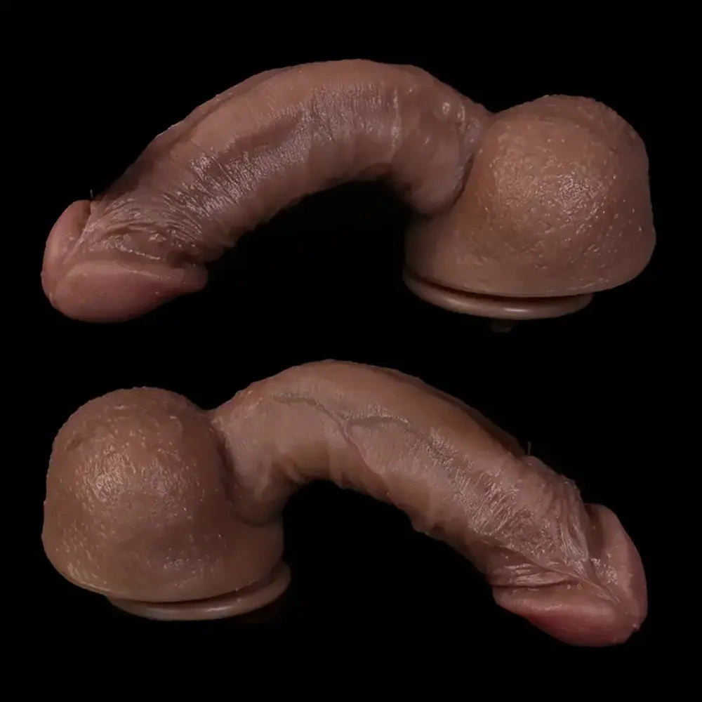 6.1in 7.08in Realistic Silicone Soft Blue Veins Dildo Female Sex Toy