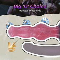 6.1in 7.2in 8.77in Realistic Monster Dildo Liquid Silicone Knot Adult Sex Toy