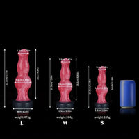 6.1in 7.2in 8.77in Realistic Monster Dildo Liquid Silicone Knot Adult Sex Toy