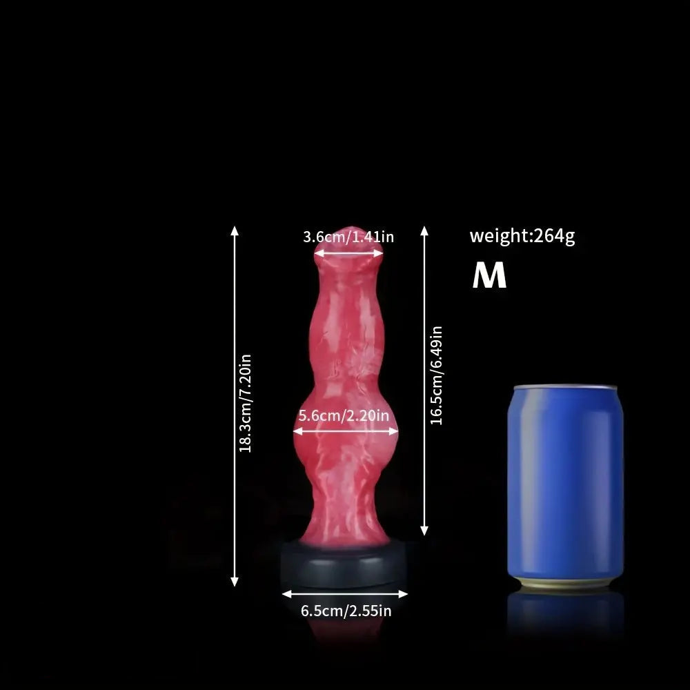 6.1in 7.2in 8.77in Realistic Monster Dildo Liquid Silicone Knot Adult Sex Toy
