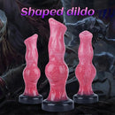 6.1in 7.2in 8.77in Realistic Monster Dildo Liquid Silicone Knot Adult Sex Toy