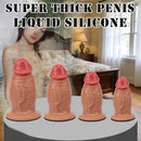 6.1in 7.48in 8.66in 9.44in Thick Real Penis Silicone Cock Toy For Novelty