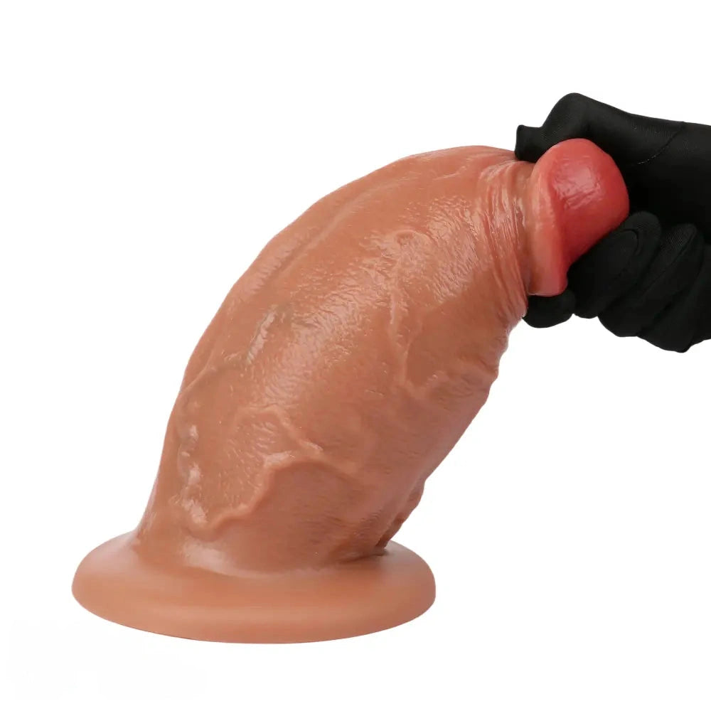 6.1in 7.48in 8.66in 9.44in Thick Real Penis Silicone Cock Toy For Novelty