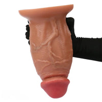 6.1in 7.48in 8.66in 9.44in Thick Real Penis Silicone Cock Toy For Novelty