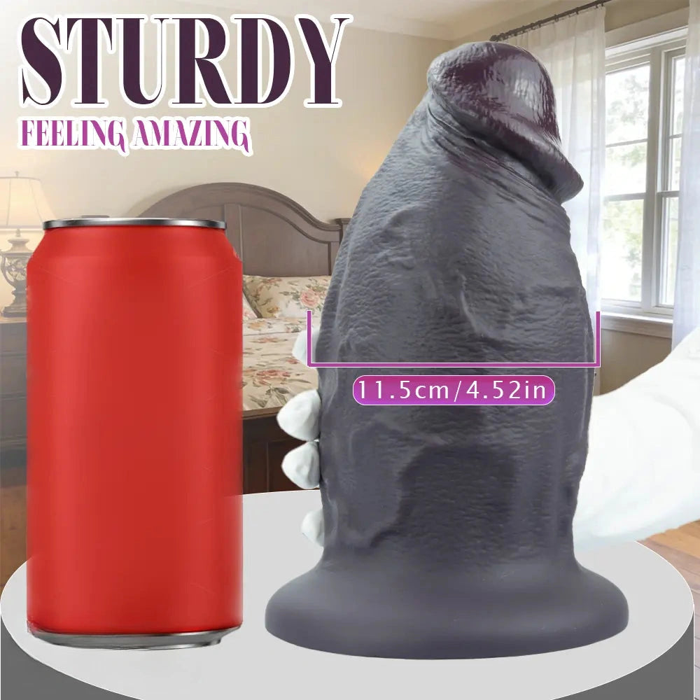 6.1in 7.48in 8.66in 9.44in Thick Real Penis Silicone Cock Toy For Novelty