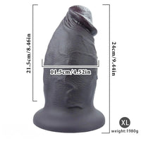 6.1in 7.48in 8.66in 9.44in Thick Real Penis Silicone Cock Toy For Novelty