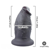 6.1in 7.48in 8.66in 9.44in Thick Real Penis Silicone Cock Toy For Novelty