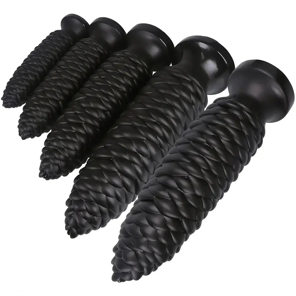 6.1in 7.67in 9.05in 10.43in 11.8in Big Anal Plug Scaly Thick Dildo Odd Sex Toy