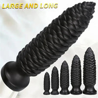 6.1in 7.67in 9.05in 10.43in 11.8in Big Anal Plug Scaly Thick Dildo Odd Sex Toy