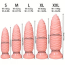 6.1in 7.67in 9.05in 10.43in 11.8in Big Anal Plug Scaly Thick Dildo Odd Sex Toy