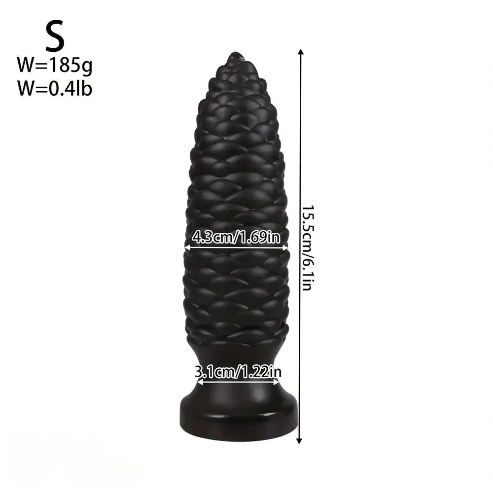 6.1in 7.67in 9.05in 10.43in 11.8in Big Anal Plug Scaly Thick Dildo Odd Sex Toy