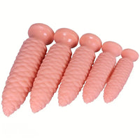6.1in 7.67in 9.05in 10.43in 11.8in Big Anal Plug Scaly Thick Dildo Odd Sex Toy