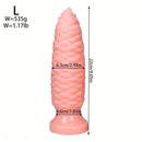 6.1in 7.67in 9.05in 10.43in 11.8in Big Anal Plug Scaly Thick Dildo Odd Sex Toy