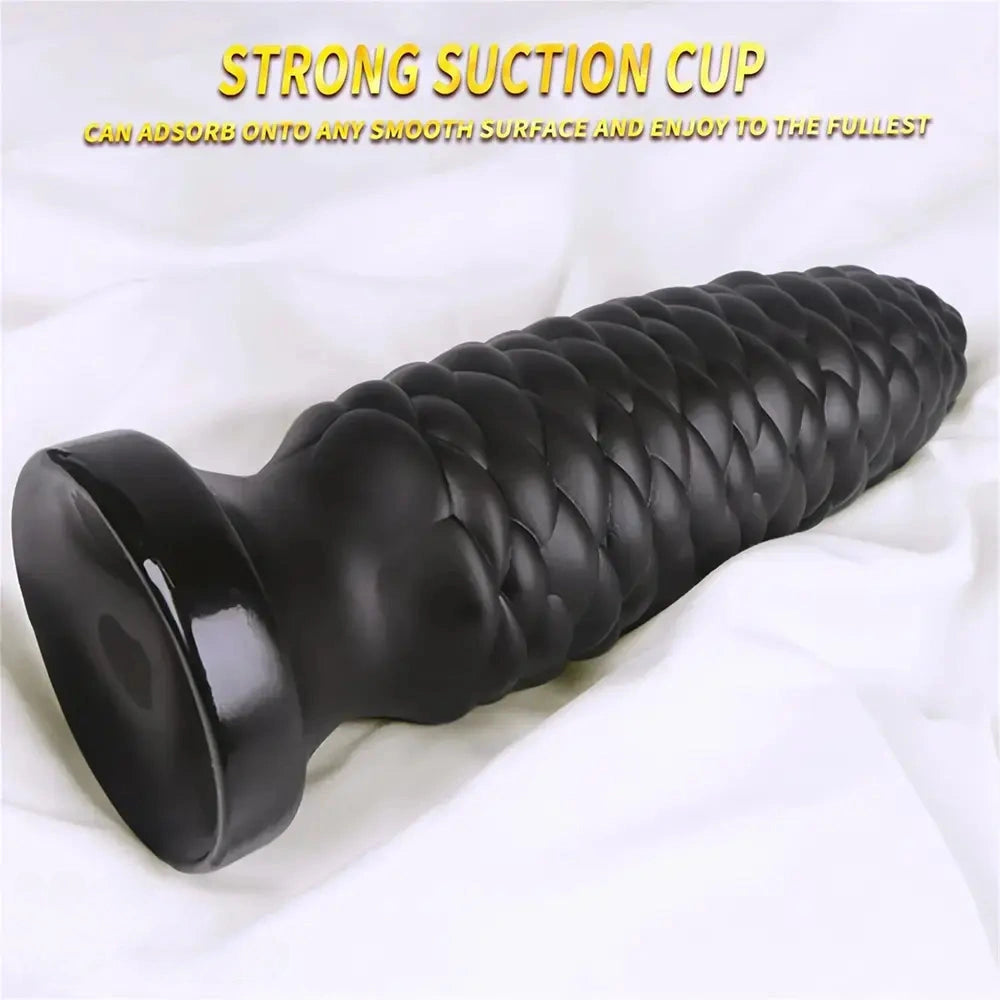 6.1in 7.67in 9.05in 10.43in 11.8in Big Anal Plug Scaly Thick Dildo Odd Sex Toy
