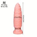 6.1in 7.67in 9.05in 10.43in 11.8in Big Anal Plug Scaly Thick Dildo Odd Sex Toy