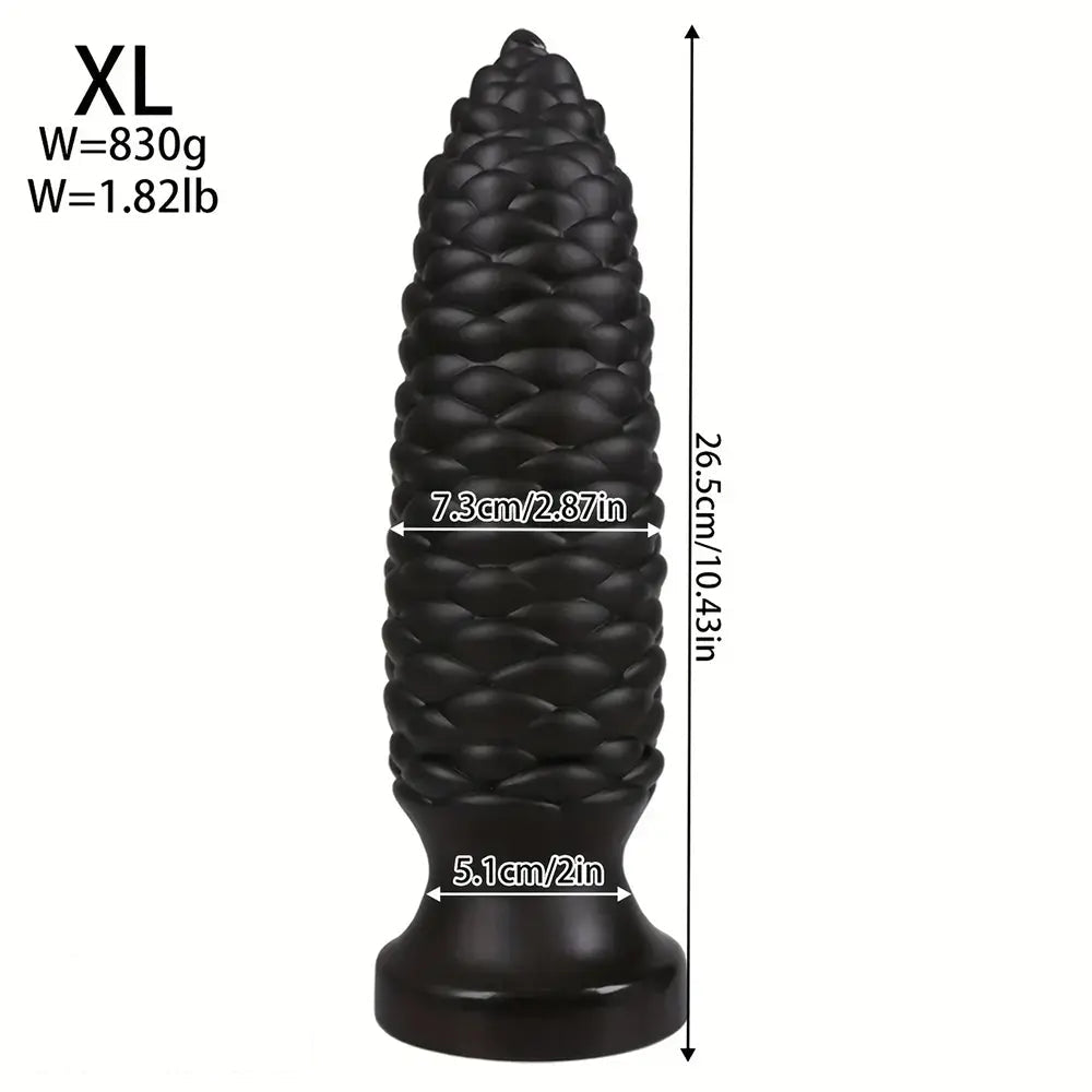 6.1in 7.67in 9.05in 10.43in 11.8in Big Anal Plug Scaly Thick Dildo Odd Sex Toy