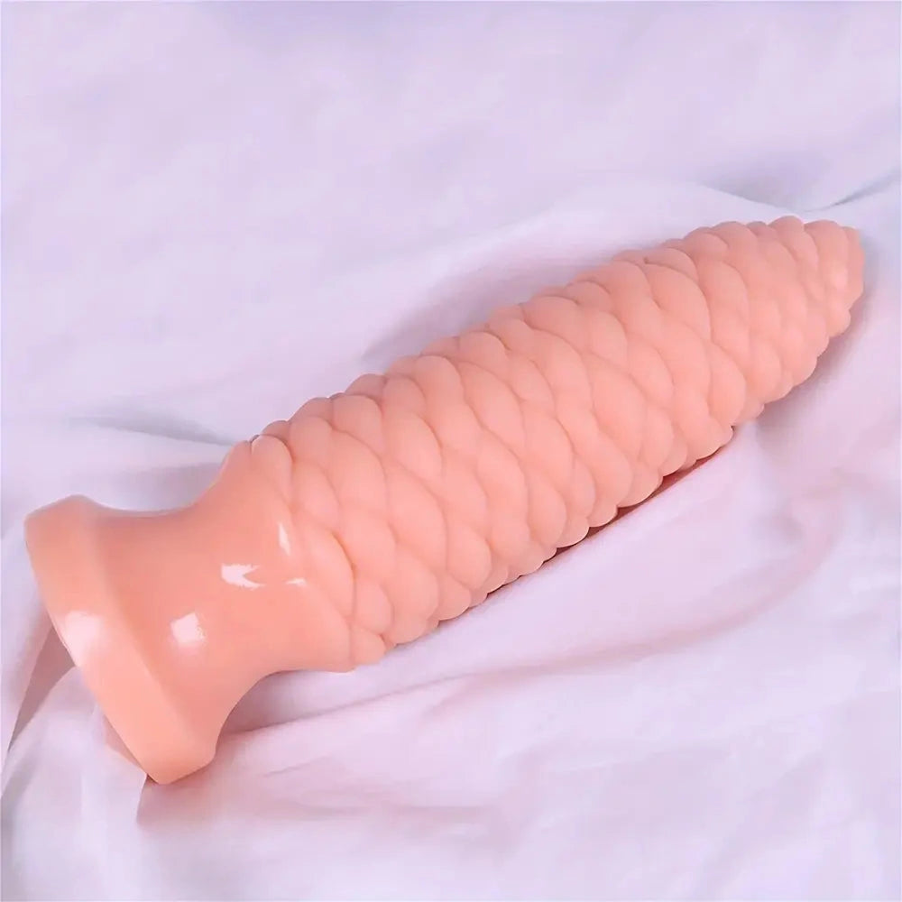 6.1in 7.67in 9.05in 10.43in 11.8in Big Anal Plug Scaly Thick Dildo Odd Sex Toy