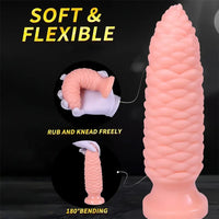 6.1in 7.67in 9.05in 10.43in 11.8in Big Anal Plug Scaly Thick Dildo Odd Sex Toy