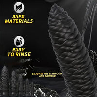 6.1in 7.67in 9.05in 10.43in 11.8in Big Anal Plug Scaly Thick Dildo Odd Sex Toy