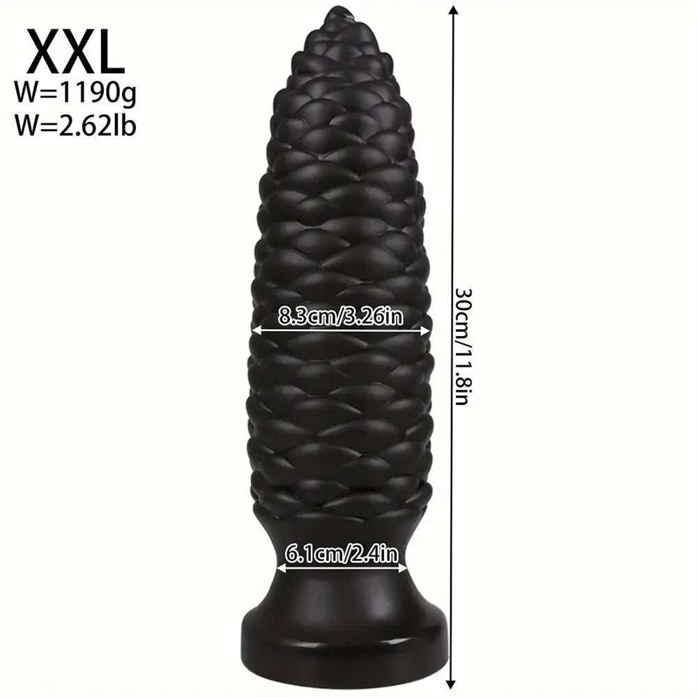 6.1in 7.67in 9.05in 10.43in 11.8in Big Anal Plug Scaly Thick Dildo Odd Sex Toy