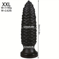 6.1in 7.67in 9.05in 10.43in 11.8in Big Anal Plug Scaly Thick Dildo Odd Sex Toy